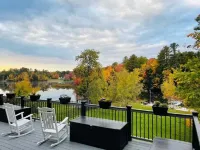 Winter Lakeside Retreat on Locke Lake — Stunning Views & Private Hot Tub