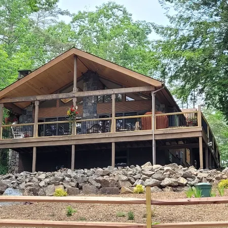 Beautiful Lake House on Schroon Lake with private beach and dock slip-4bed/4bath