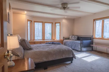 Spacious Custom Caseville home Steps 2 Beach/Woods