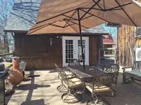 Cozy Garden Cabin Patio, Pool, Pets Just Two Blocks to the Lake and Fishing Dock