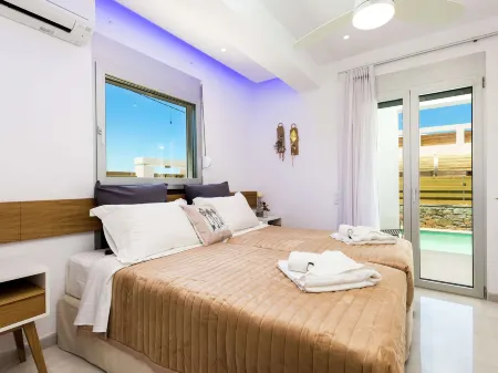 Luxury Villa, Private Pool & Beach, Pigianos Kampos, Rethymno Area, NW Coast Отели в г. Pigianos Kampos