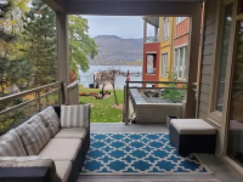 Waterfront Condo Right On Okanagan Lake