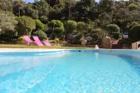 Beautiful house surrounded by an idyllic garden with salt water pool.