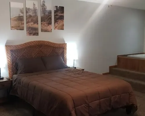 Private Downtown Apt, King Bed, Jet Bath, Fireplace, Grill, near Indiana Dunes Hotels in Chesterton