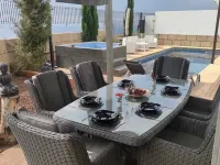 LUXURY VILLA ATLANTIC VIEWS PRIVATE HEATED POOL TENNIS COURT BBQ WIFI PARKING Hotels in Candelaria