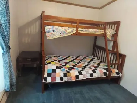 Located in between the entrances to Bennett Springs State Park on Highway 64