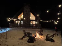 Private Modern Riverfront Ski Chalet - Near Gore Mountain and Lake George