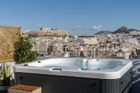 Acropolis Sky Retreat Jacuzzi 3Br Maisonette - Bungalows