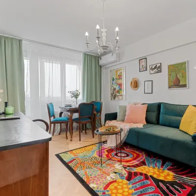 1Bdr Apartment Perla 225 Hotels near Stefan cel Mare Metro Station