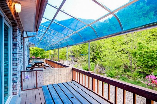 진안 계곡 펜션 물놀이 전경