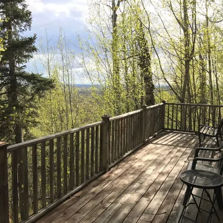 Birchcrest Cabin On Unique Ridge Top With Views of Denali and the Alaska Range