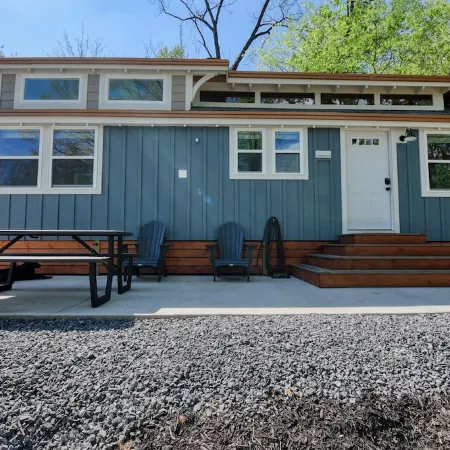 The Cataloochee Tiny Home on the Pigeon River