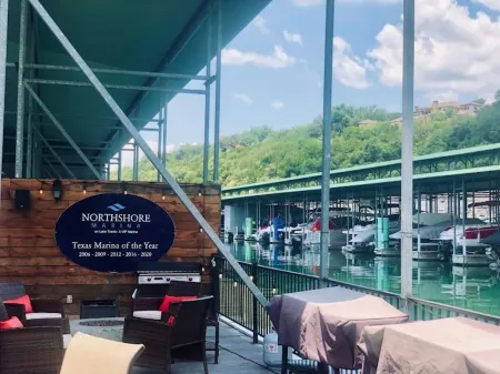 Luxury Awaits at the Wooded Bliss Cabin of Lake Travis