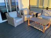 Beachfront, 180 Degree Views. Beach Access. AC, Fireplace. EV Charger, Pet Free.