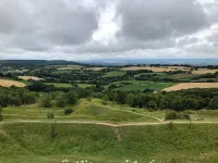 Central Cotswolds with lovely views towards Cheltenham, Gloucester and beyond
