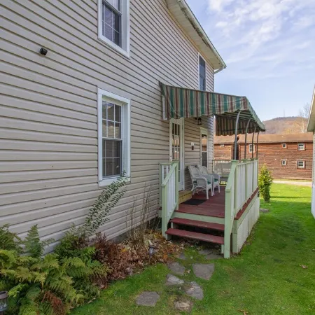 Stay In Ohiopyle in the center of town by the GAP trail