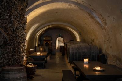 共有エリア ヴェデマ，ラグジュアリーコレクションリゾート，サントリーニの写真