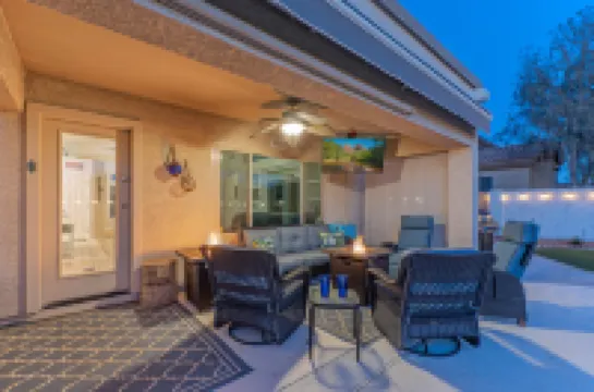 Sunlit Oasis with Pool and Fire Pits - Charming Desert Retreat