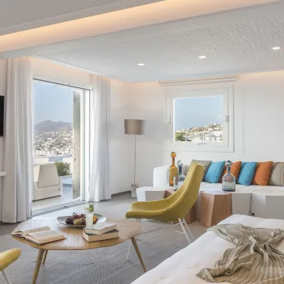 Myconian Korali Relais & Chateaux Hotels near Glyfadi Beach