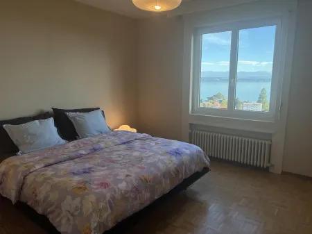 Large penthouse apartment with lake view Отели в г. Нёвшатель