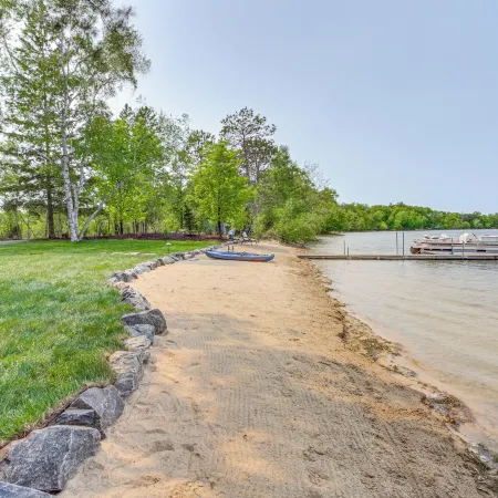 Private Beach: Lakefront Escape in Brainerd!