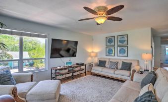 Covered Deck & Bay Views: Bradenton Beach Abode!