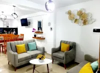 Our apartment is 3 minute walk to the beach, is new it was built in January 2023