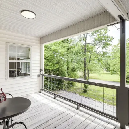 Quiet Retreat with Firepit – Walk to Music, Shops, & Trails