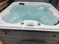 3-bedroom modern mid century cabin! Hot tub, fire pit and lake front