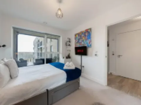 モダン 1ベッド アパートメント イン ハロウ ニア ヒースロー エアポート & ウェンブリー ハーロウのホテル