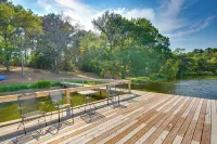 Lakefront Cabin w/ 2 Lofts, Boats on 4 Acres - parking