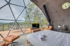 Bel Air Tremblant DÔME CLASSIQUE VUE :  1 LIT KING, JACUZZI, SAUNA, VUES-450PI