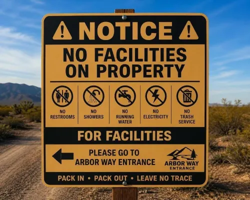 RV Dry Camping Near Arizona Sand Dunes - 2-Star