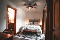 Mid-century modern cowboy retreat with a 35-ft. deck on the Salmon River.