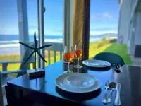 Oceanfront Studio with King Bed, Hot Tub & AC