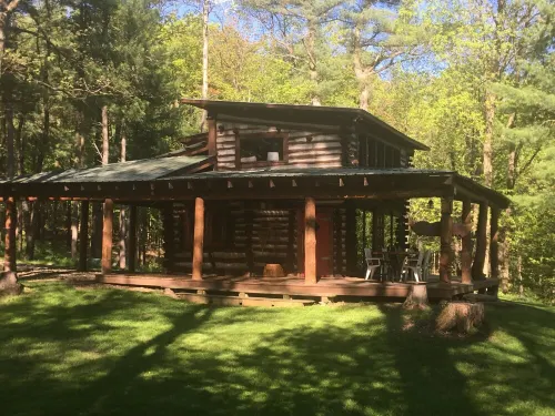 Secluded Finger Lakes Cabin Near Watkins Glen. Views,  Private Trails, Firepit
