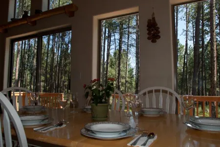 Angel Fire Chalet Nestled in the Pines, convenient to Ski and Golf w/Hot Tub
