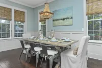 Lagoon Pool and Outdoor Kitchen - Elegant Beach Retreat