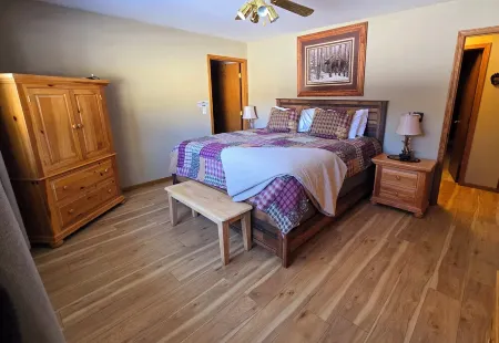 3 bedroom/2 bath house in St. Germain. Heated garage-backs to snowmobile trail!