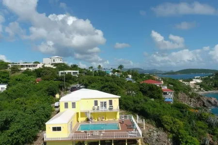 A true oceanfront villa with amazing sunsets and pool. Very nice location.