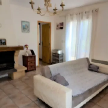 In a forest, in a haven of greenery with private swimming pool.