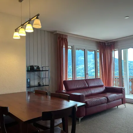 Apartment in Veysonnaz with balcony