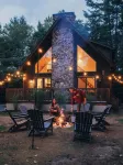 Private Modern Riverfront Ski Chalet - Near Gore Mountain and Lake George
