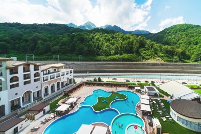 Outdoor Swimming Pool Sochi Marriott Krasnaya Polyana Hotel Photo