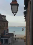 Apt T3 with garage, street of the port, Cancale, 50 m sea and harbor of Houle