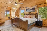 5BR Cabin w/ Hot Tub, Mountain Views, & Game Room