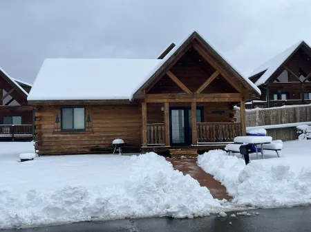 Cozy 2 Bed 2 Bath Cabin located next to Three Bears Resort in Warrens Wisconsin Отели в г. Уорренс