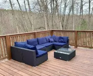 Beautiful Log Cabin 11ac. 4 br. 2.5 ba. on snowmobile trails in Manistee forest.