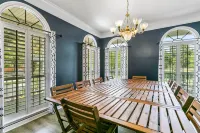 Country Villa pool hot tub game room pond