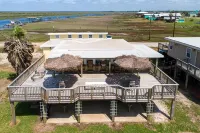 Come watch the dolphins off our NEW fishing pier